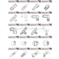 Brass Pneumatic Quick Connecting Push Pin DOT Air Brake Fitting